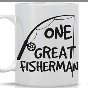MugsBySandy, Coffee mug 15 oz, Pair of mugs, great fisherman & Best catch